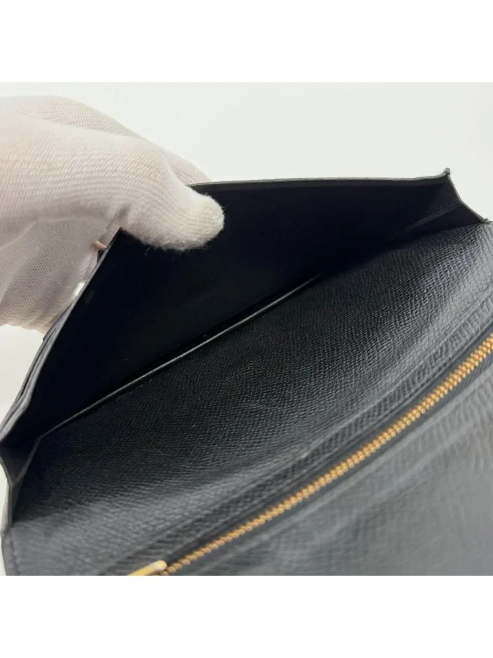 Hermes Bearn Souffle Veau Epsom Black Bifold Wallet